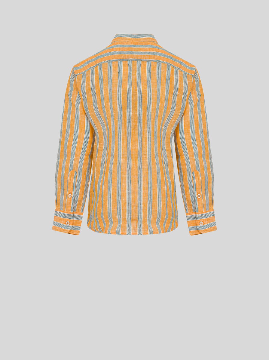 【新品】ETROエトロ リネン シャツ XL MADE IN ITALY製 ETRO 長袖リネンシャツ ホワイト XSサイズ