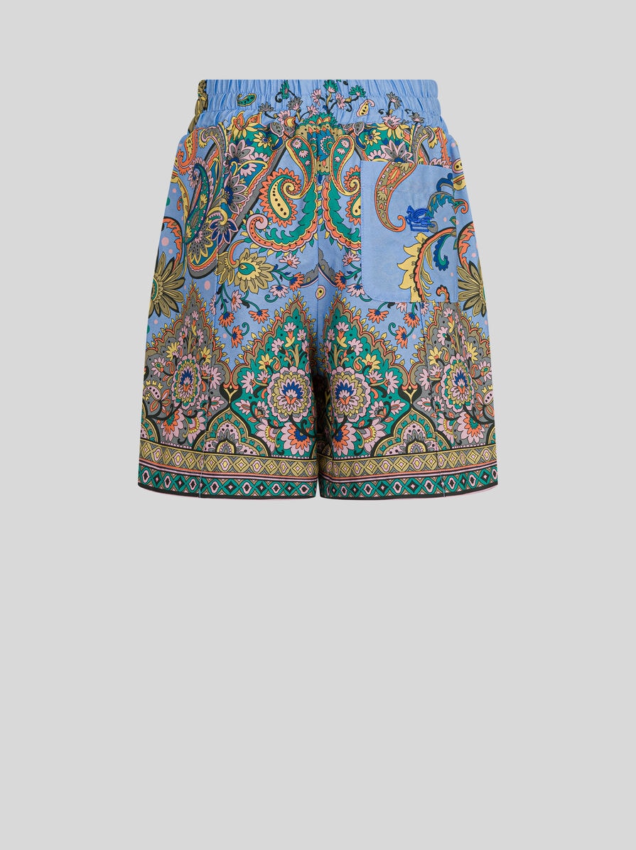 *ETRO* プリントデニムショートパンツ ETRO Berryプリント デニムショートパンツ | オレンジ | FARFETCH JP