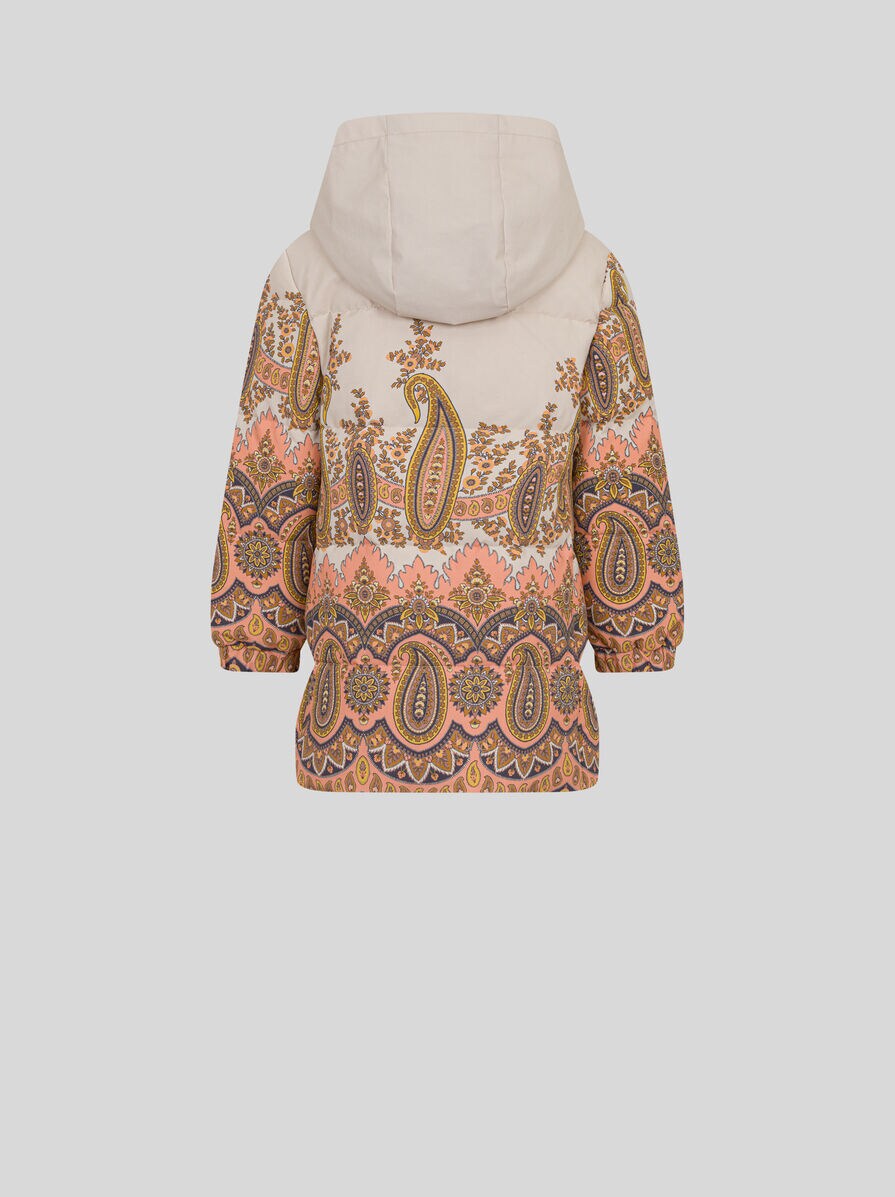 LONG PAISLEY JACQUARD DOWN JACKET
