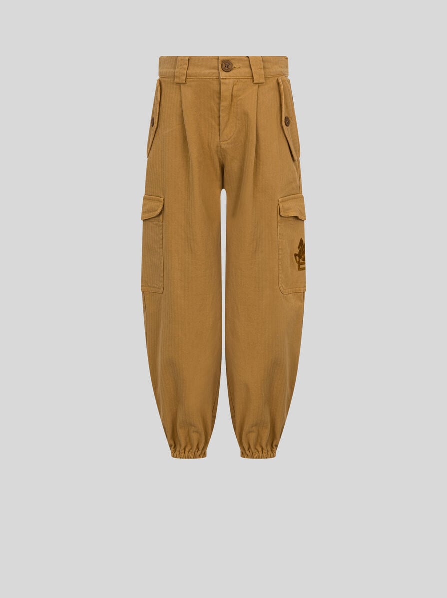 パンツ ETRO FW22 Etro Trousers (13200 576252) Etro - Harlequin Straight-Leg Pleated Striped Paisley-Print