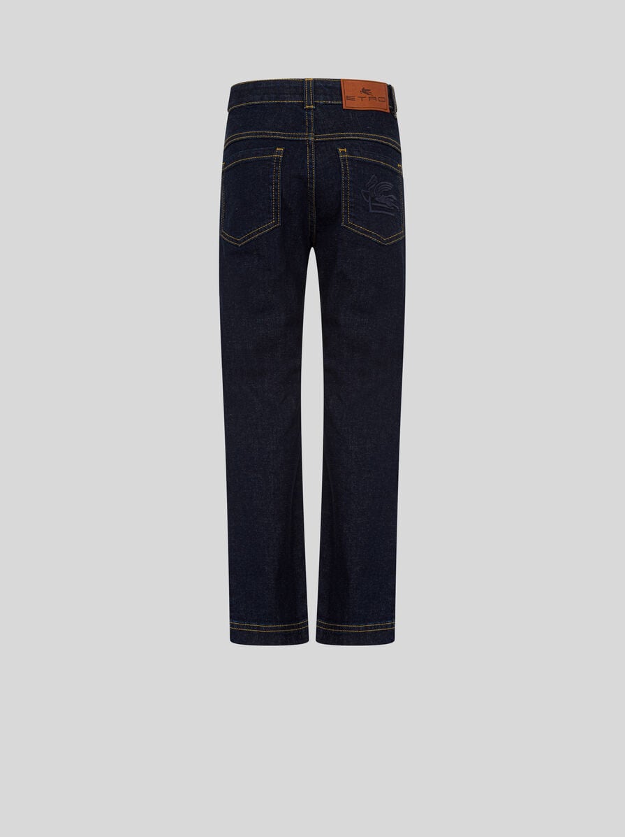 DENIM JEANS WITH PEGASO | Trousers and shorts | ETRO