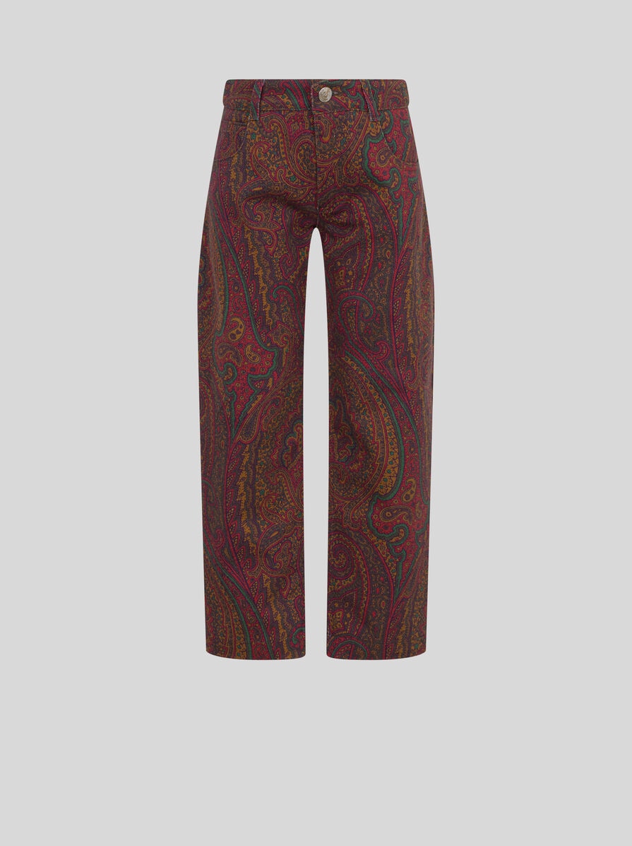 【送料&関税込】Etro Paisley Print Jeans ETRO paisley-print wide-leg Jeans | Blue | FARFETCH CA