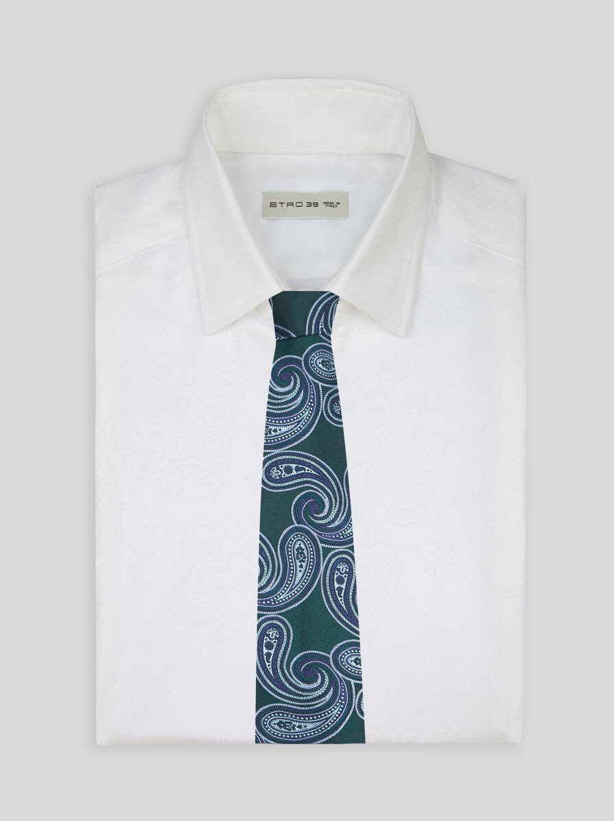 COMVIP Uomo Paisley tessuto jacquard mal abito da sposa Cravatte cravatta Cravatta: 146x8x3.5cm Azzurro