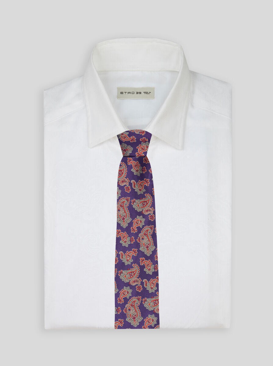ETRO ペイズリー柄 シルクネクタイ新品未使用高級ネクタイ ETRO - エトロ ETRO ネクタイ ペイズリー ハイブランド シルク