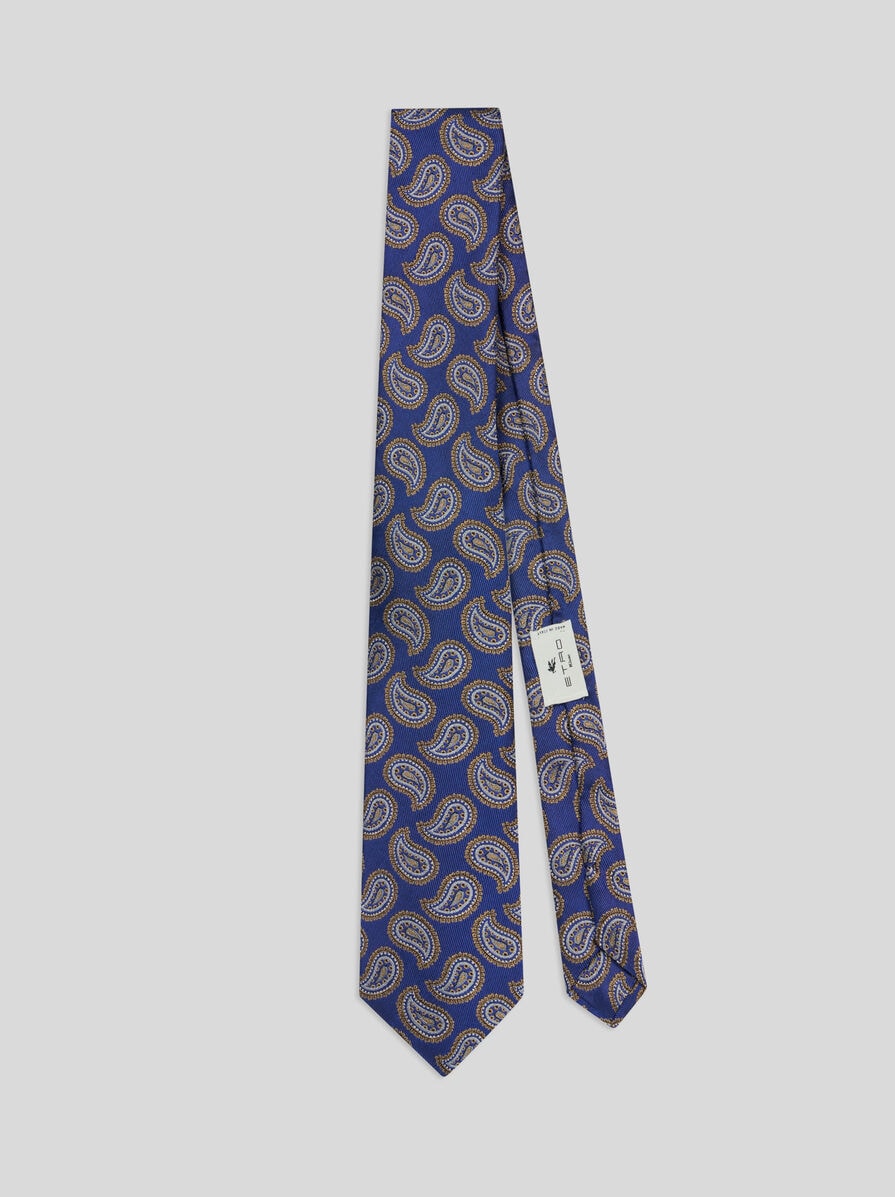 ETRO エトロ　ネクタイ　ペイズリー　サマーネクタイ　スーツ　シャツ　カフス エトロ メンズ ネクタイ ETRO ブランド タイ 総柄 ペイズリー