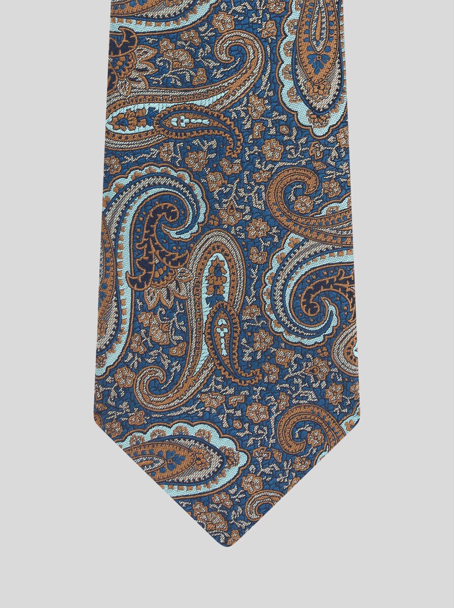 フローラルペイズリーモチーフ シルク ジャカード ネクタイ | エトロ