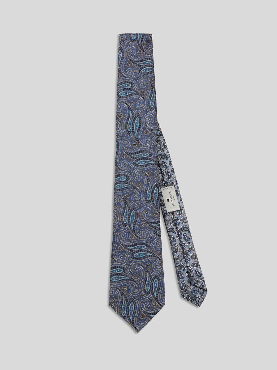 ペイズリーモチーフ シルク ネクタイ | エトロ