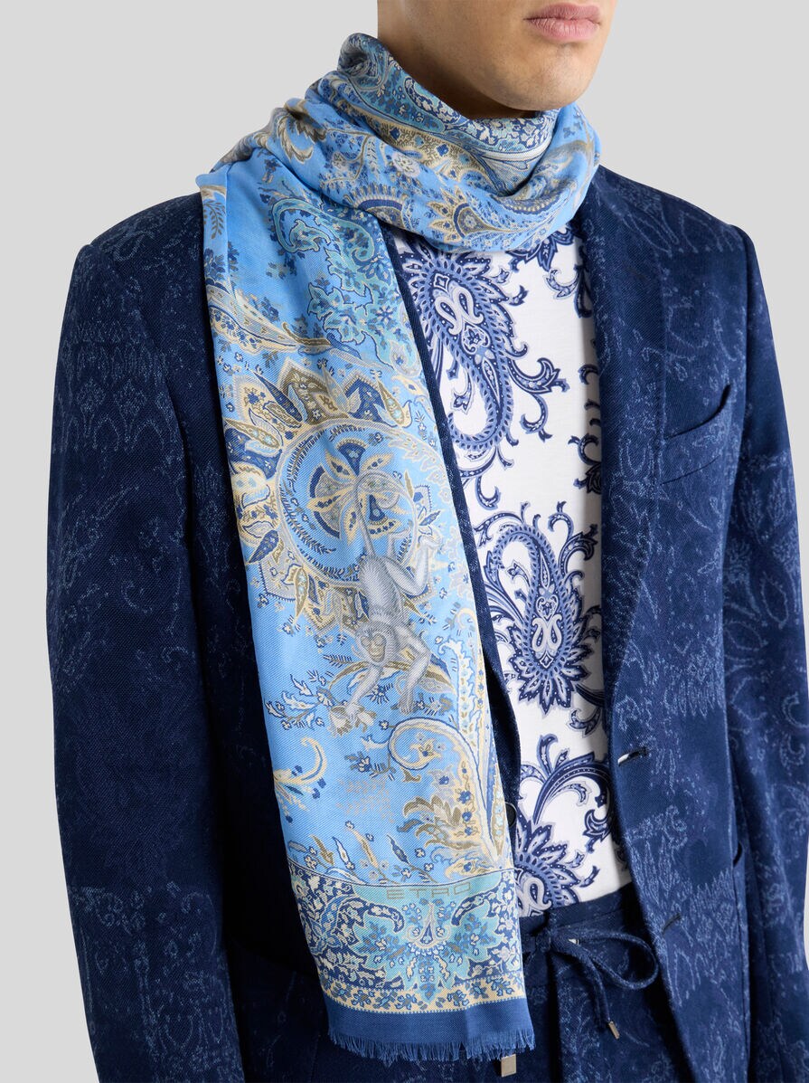 フローラ＆ファウナモチーフ マフラー | エトロ