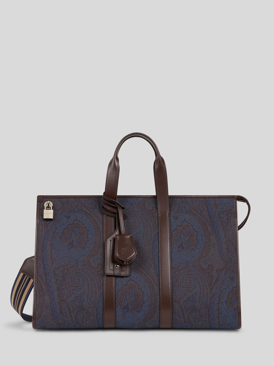 ETRO バッグ ETRO ESSENTIAL JACQUARD TRAVEL BAG | Etro Arnica | ETRO