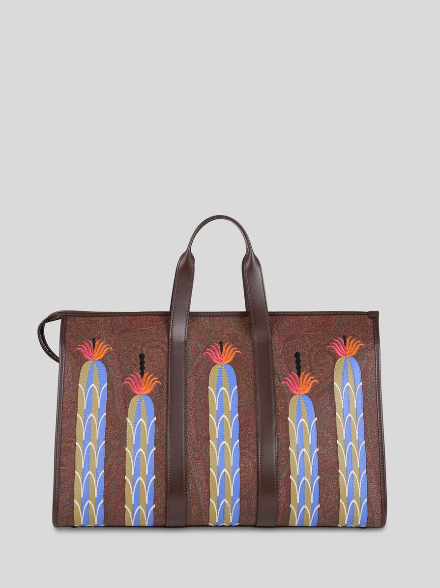 ETRO▼ARNICA AGOSTINO IACURCI ラージ キャンバス トートバッグ ETRO X AGOSTINO IACURCI LARGE ARNICA TRAVEL BAG