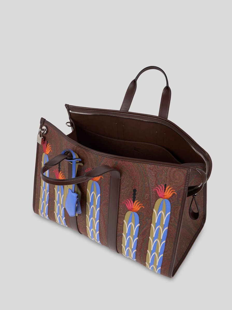 ETRO▼ARNICA AGOSTINO IACURCI ラージ キャンバス トートバッグ ETRO X AGOSTINO IACURCI LARGE ARNICA TRAVEL BAG