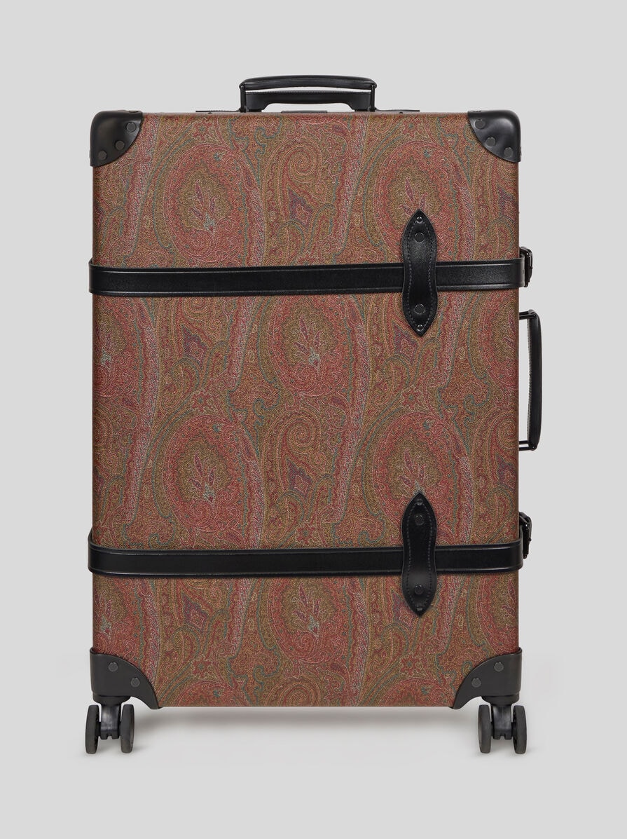 ETRO X GLOBE-TROTTER アルニカ＆レザー バックルドチェックイン