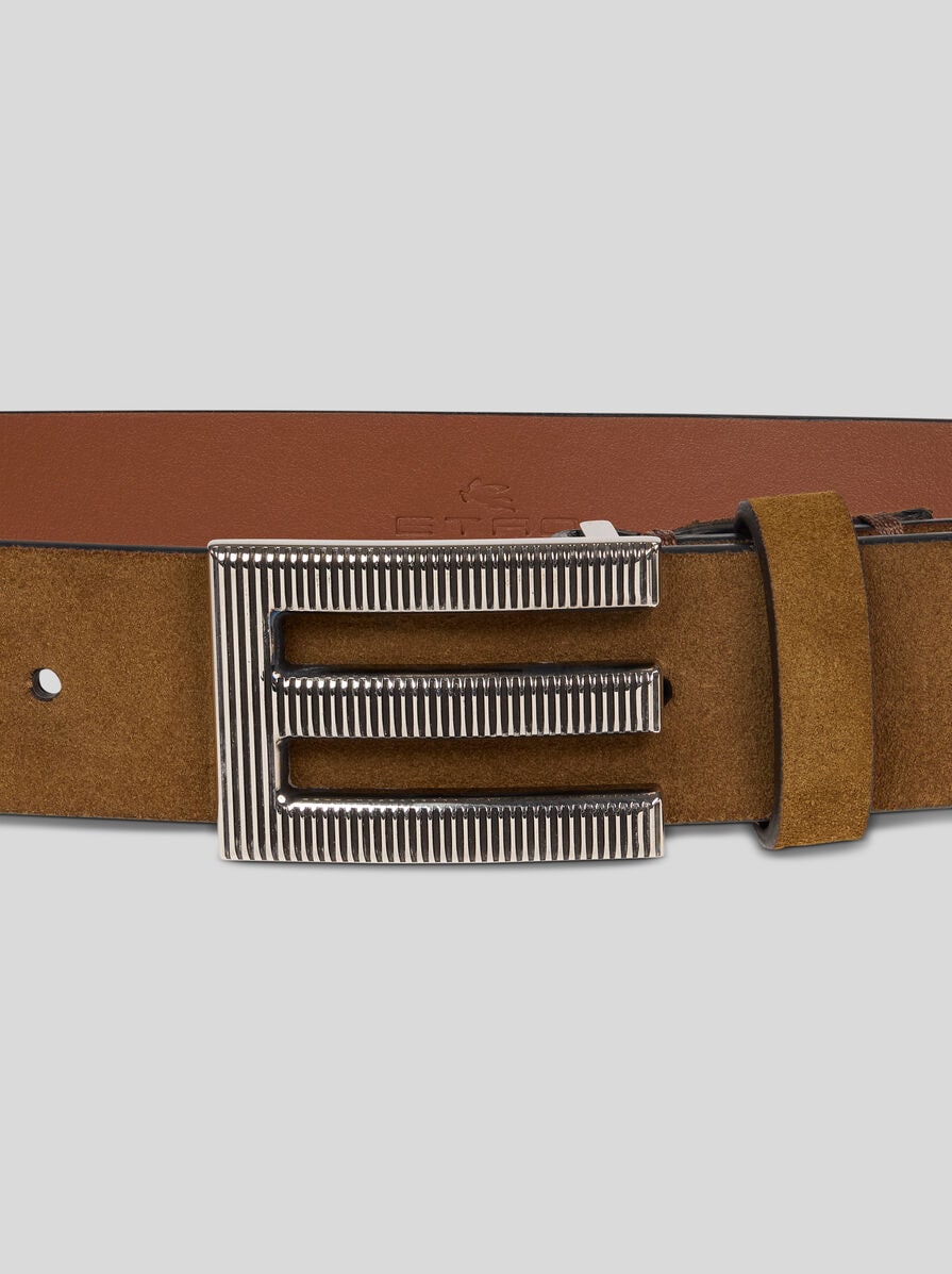 BELT WITH MONOGRAM BUCKLE