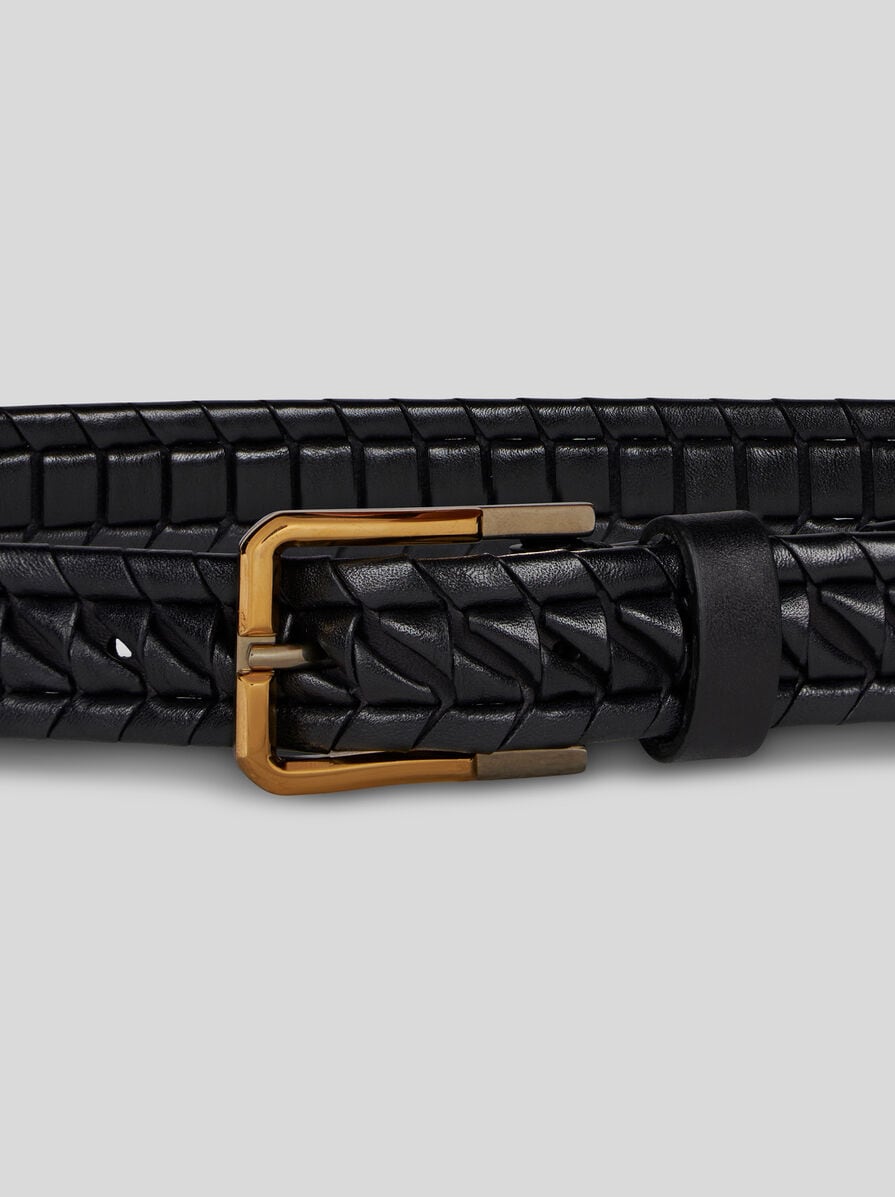 【ETRO】 Woven leather belt Etro Woven Leather Belt | Neiman Marcus
