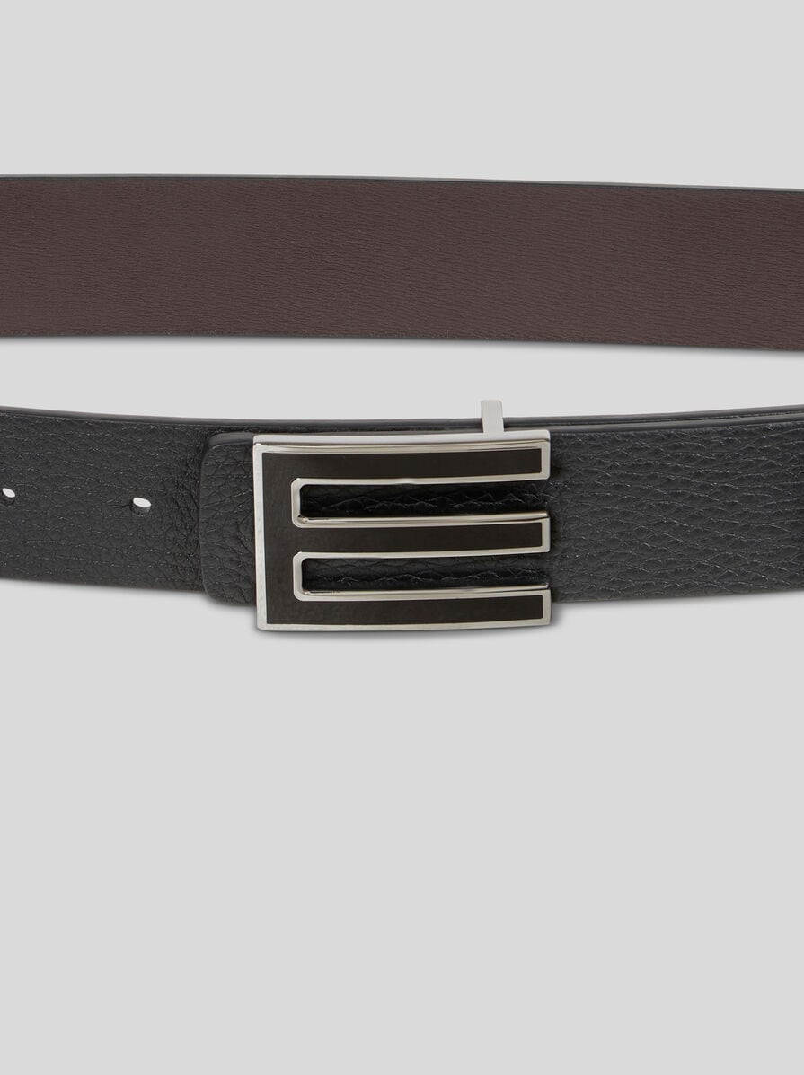専用　エトロ☆ベルト☆布生地×レザー☆新品同様☆ LEATHER BELT WITH FLORAL BUCKLE