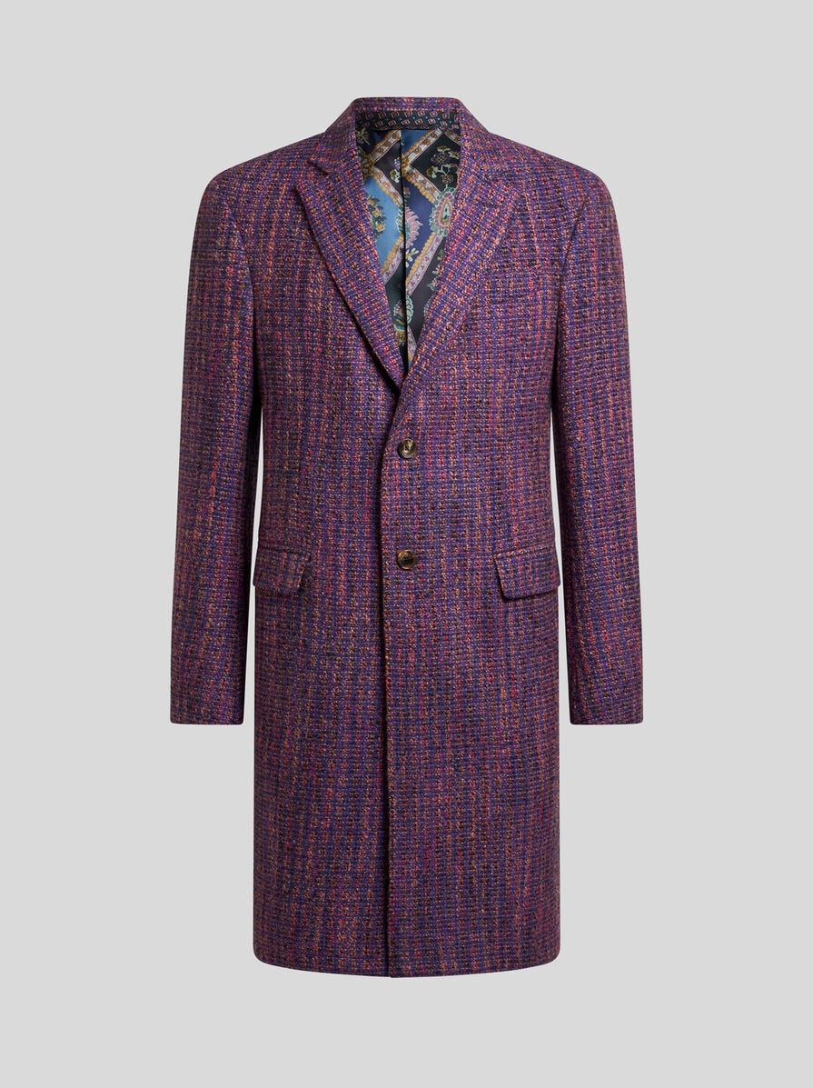 ETRO ツィードロングコート ツイード コート | エトロ
