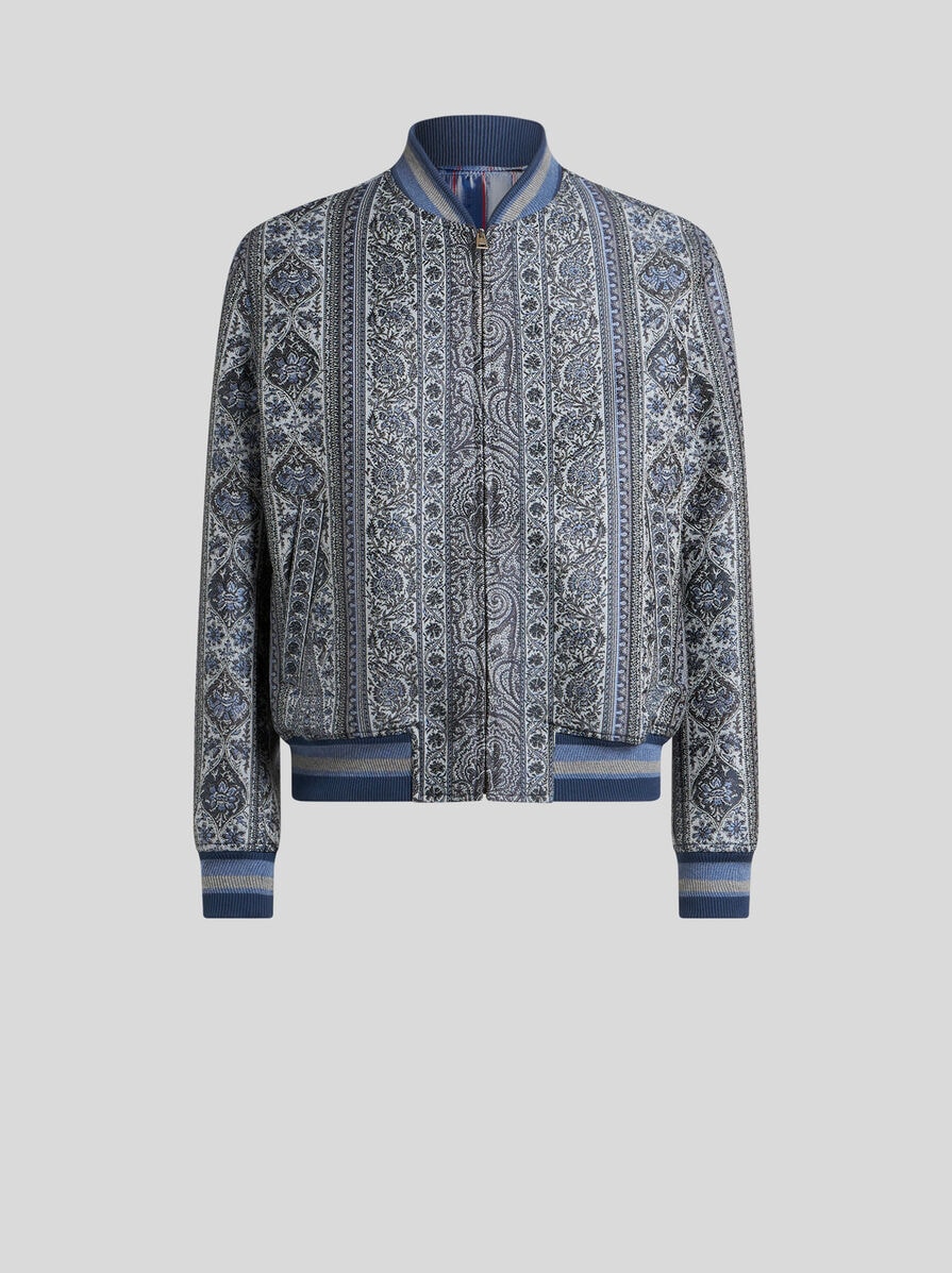 【★日本未入荷★】ETRO ☆ メタリックプリントジャケット フローラル&メダリオンモチーフ ボンバージャケット | エトロ