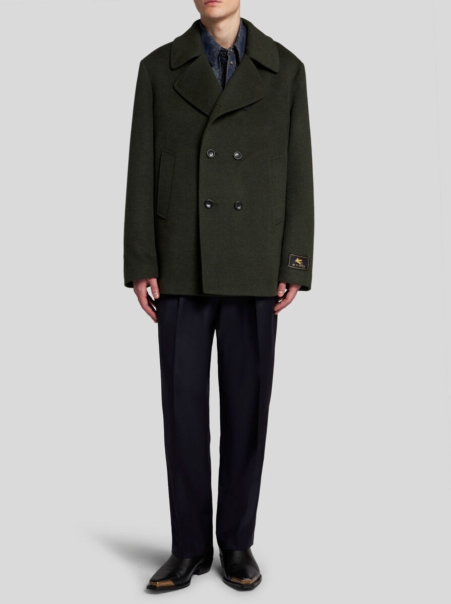 WOOL AND CASHMERE PEACOAT | Coats and Outerwear | ETRO