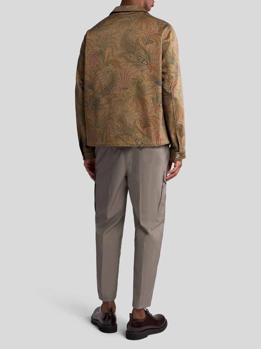 ジャケットその他 ETRO SS25 Balmacaan neck overshirt (MRBA006999TPE01 S9865) BALMACAAN-NECK OVERSHIRT