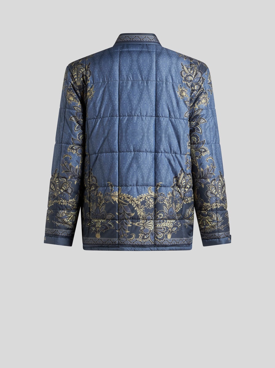 ETRO▼フローラルエンジニアードプリント ポプリン シャツドレス エンジニアードプリント キルティング オーバーシャツ | エトロ