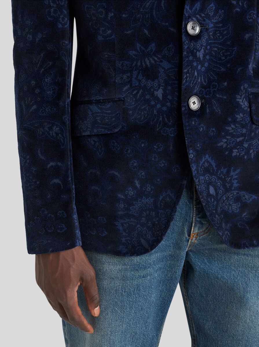 ETRO シングルブレスト ペイズリー ジャカード ジャケット ペイズリー ウール ジャカード ローマ ジャケット | エトロ