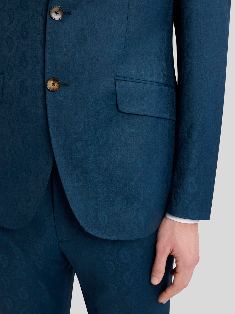 ジャケット Etro Pegasus Buttoned Over Jacket Etro BOUCLÉ JACKET WITH PEGASO BUTTONS | REVERSIBLE