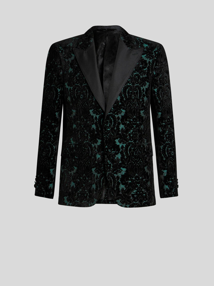 ジャケット ETRO Black Viscose Blend Blazer BROCADE JACQUARD VELVET BLAZER | Jackets | ETRO
