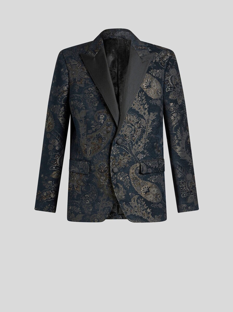 ジャケット ETRO Embroidered stretch jersey blazer JACQUARD BLAZER WITH EMBROIDERY | Jackets | ETRO