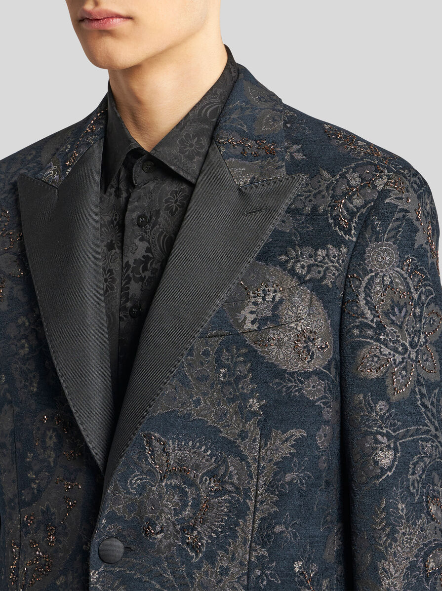 ジャケット ETRO Embroidered stretch jersey blazer JACQUARD BLAZER WITH EMBROIDERY | Jackets | ETRO