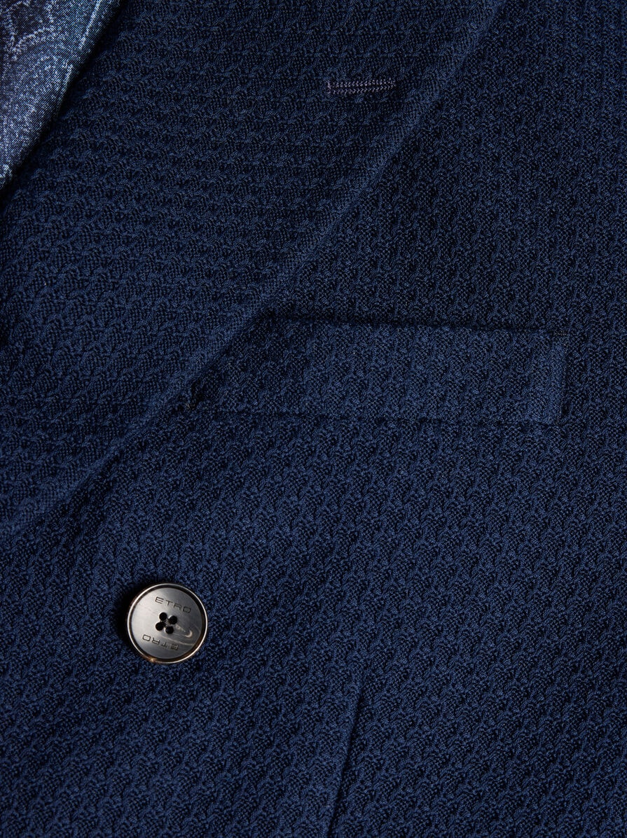 DOUBLE-BREASTED COTTON BLAZER