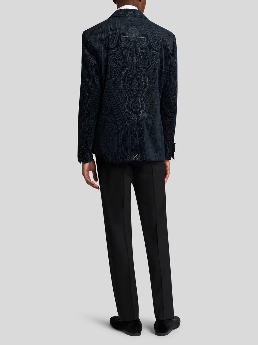 【関税&送料込】Etro Black Viscose Blend Blazer PAISLEY BLAZER | Jackets | ETRO