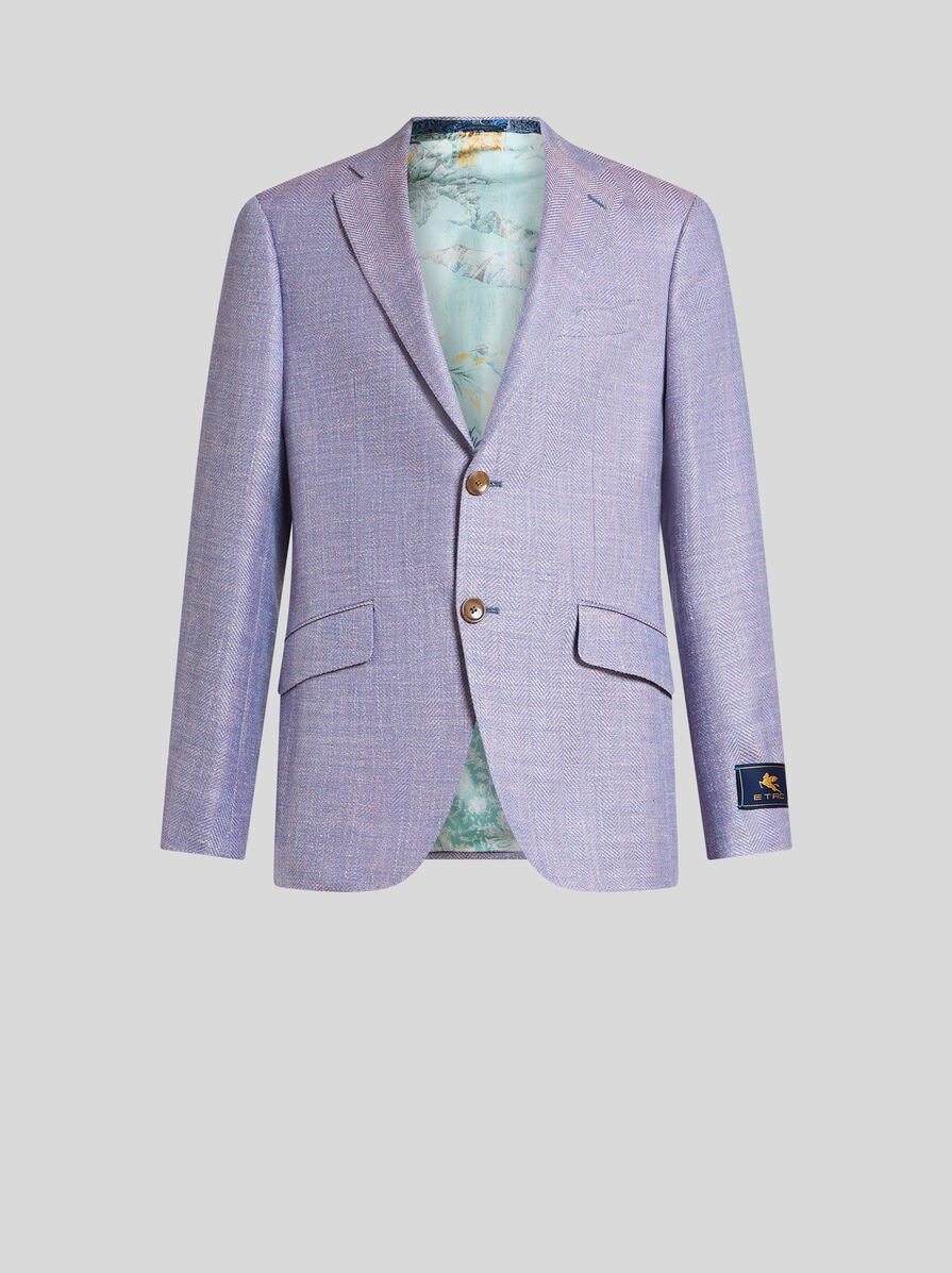 【送料&関税込】Etro Double-breasted Wool Blazer ETRO double-breasted Wool Blazer | Blue | FARFETCH BH