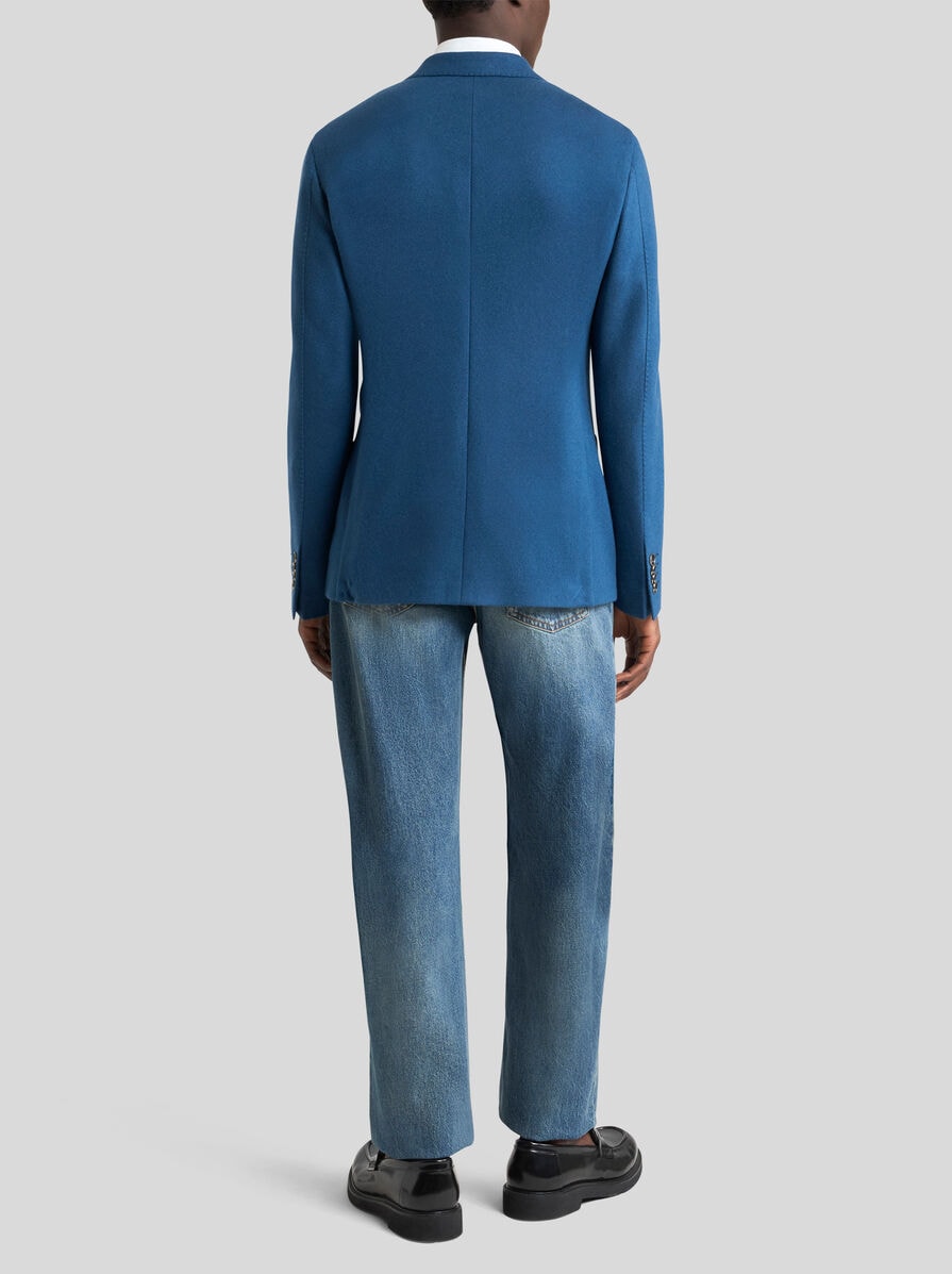 ジャケット ETRO 'Pegaso' single-breasted blazer (WRCA004399TTB54 B0711) SINGLE-BREASTED WOOL AND CASHMERE BLAZER | Jackets | ETRO
