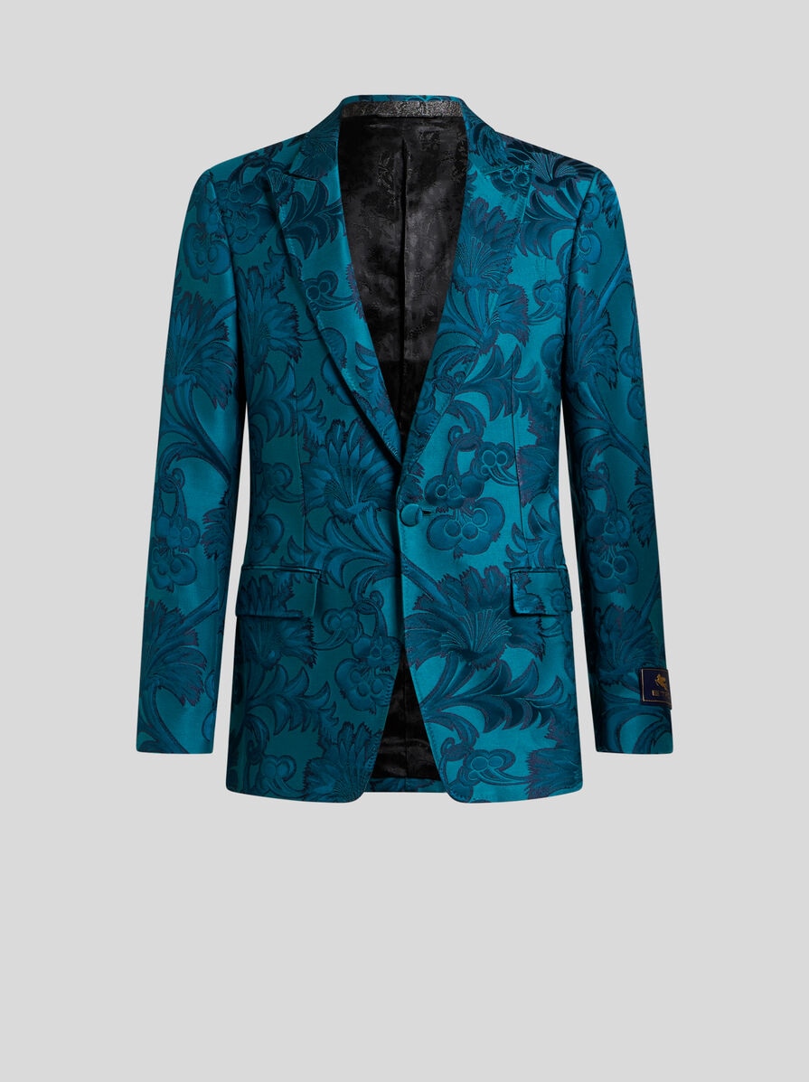 FLORAL LEAFY SINGLE-BREASTED BLAZER | Jackets | ETRO