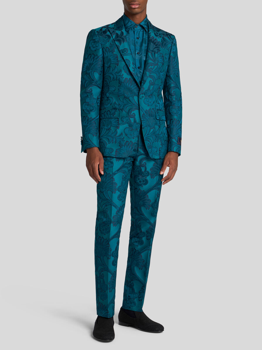 FLORAL LEAFY SINGLE-BREASTED BLAZER | Jackets | ETRO