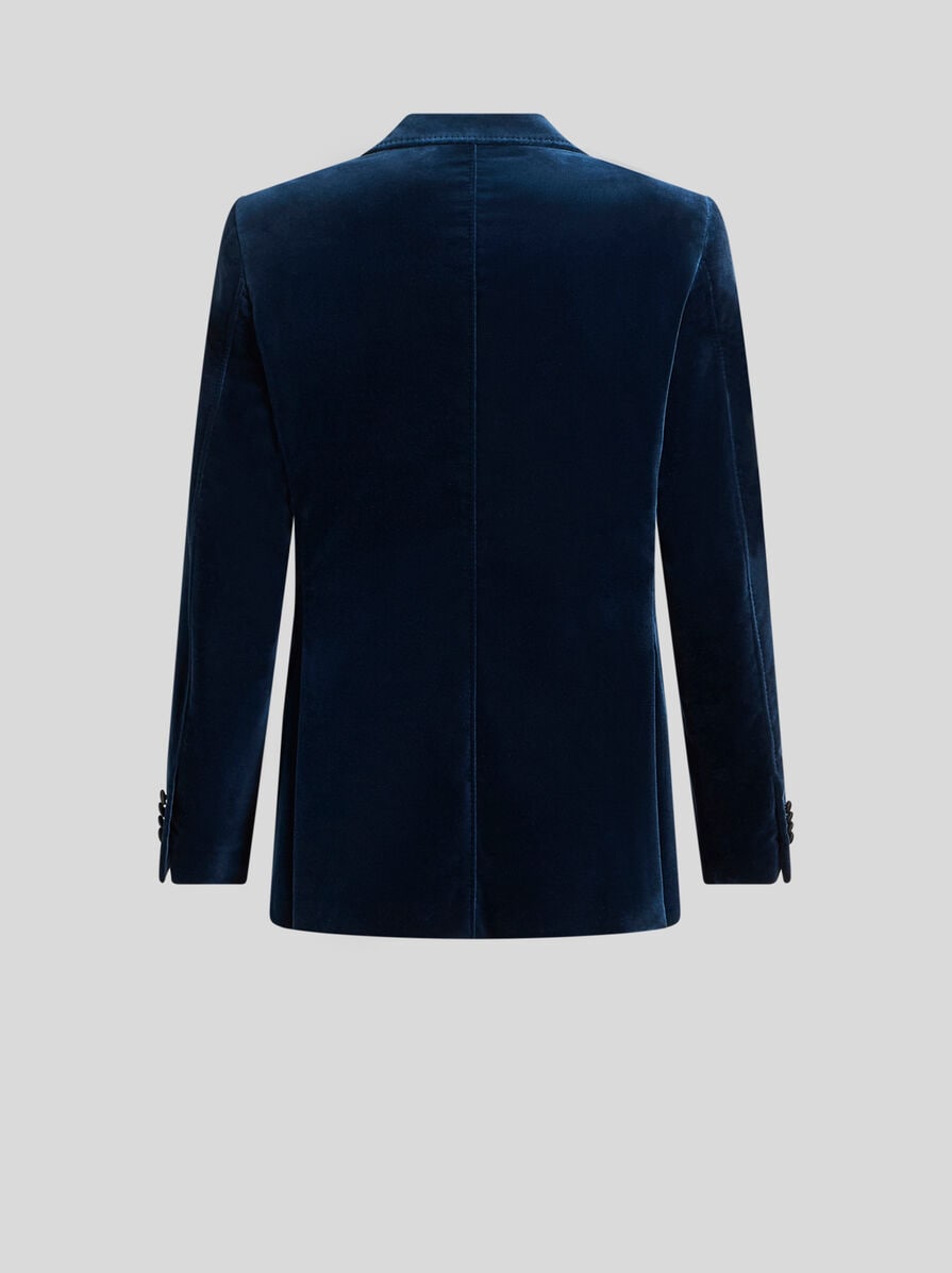 ジャケット ETRO Single-breasted denim blazer Blue WRNA0012AD177 ETRO patterned-jacquard Denim Blazer | Blue | FARFETCH