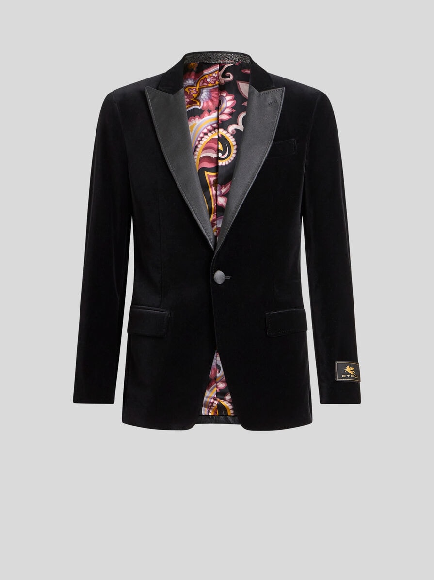 SINGLE-BREASTED BLAZER WITH CONTRASTING LINING | Jackets | ETRO