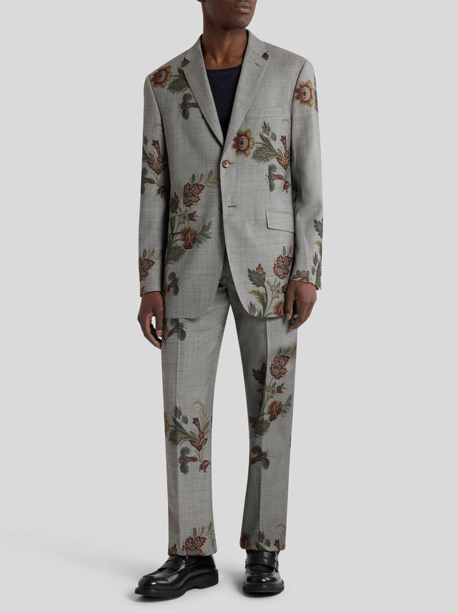 プリント ウール シングルブレスト ジャケット | エトロ