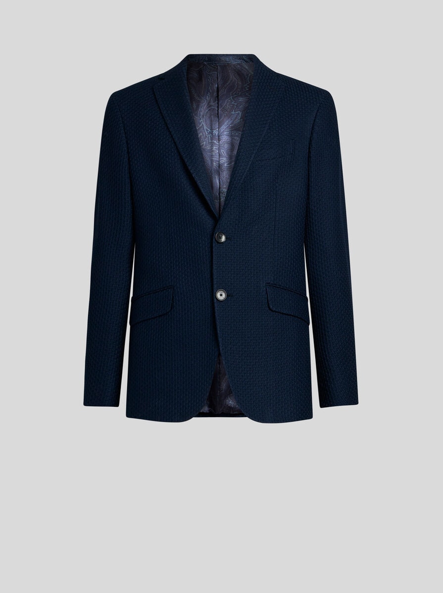 美品 現行 ETRO NUOVO JERSEY テーラードジャケット 48 WORKED WEAVE JERSEY JACKET | Jackets | ETRO
