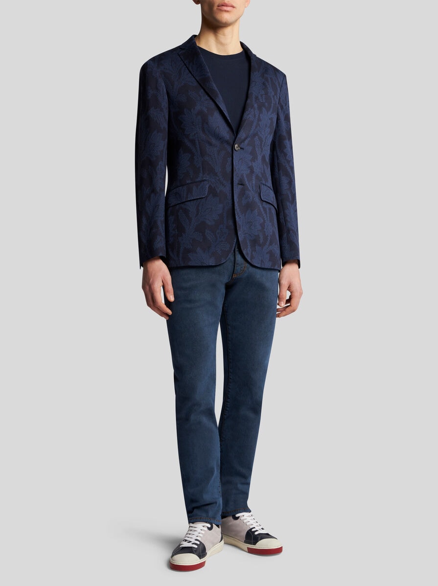 【ETRO】フローラル ジャカード ジャケット ETRO フローラル ペイズリー ジャカード テーラードジャケット