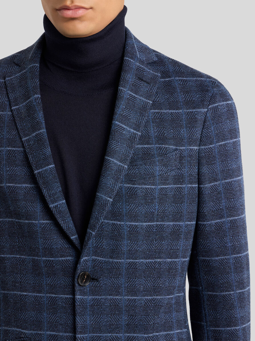 ETRO シングルブレスト チェックジャケット チェック シングルブレストジャケット | エトロ