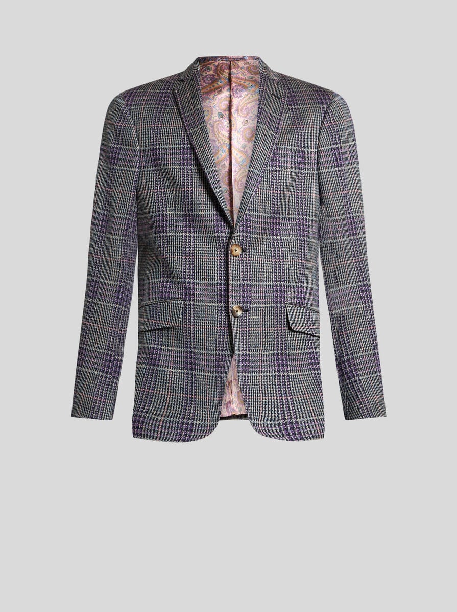 ETRO シングルブレスト チェックジャケット チェック シングルブレストジャケット | エトロ