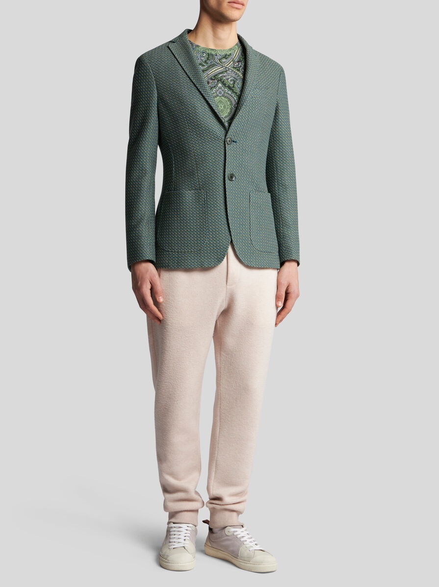 ジャケット ETRO Embroidered stretch jersey blazer Amazing Men's ETRO New Jersey Blazer 40US/UK 50IT Blue
