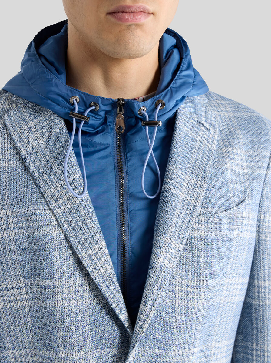 チェック ジャージー ジャケット リムーバブルビブ＆フード | エトロ