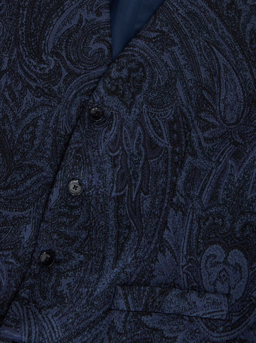 【★完売必至★】ETRO ☆ リバーシブル ジャカード ベスト ペイズリージャカード ベスト | エトロ