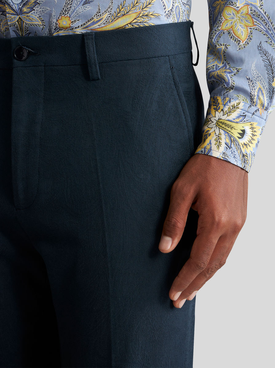 【時を超えた優雅さ】ETRO ジャカードペイズリー スリム パンツ ペイズリー ジャカード パンツ | エトロ