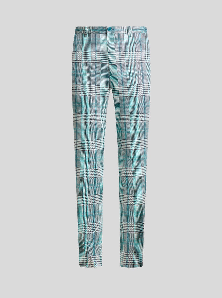 【美品】エトロ ETRO パンツ チェック カラフル グレンチェック パンツ | エトロ