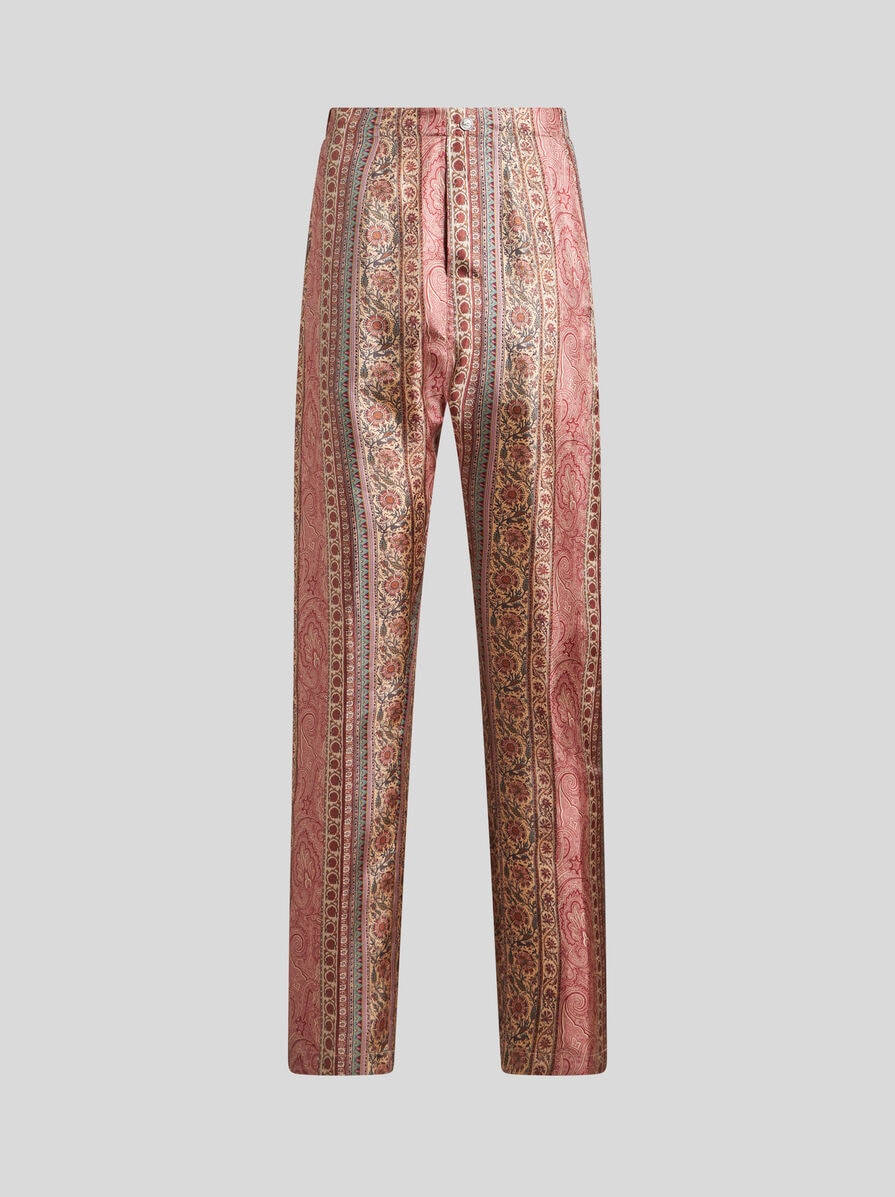 SILK PYJAMA-STYLE TROUSERS | Trousers | ETRO