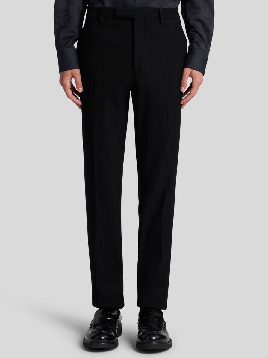 【ETRO】グラフィックモチーフ ジャカード シガレットパンツ ジャカード レース シガレットパンツ | エトロ