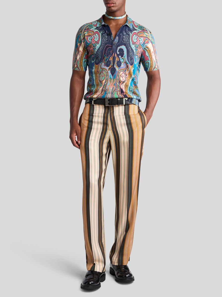 【サンプル品】ETRO/エトロ★リネンストライプパンツ 38 サンプル品】ETRO/エトロ☆リネンストライプパンツ 38 - メルカリ